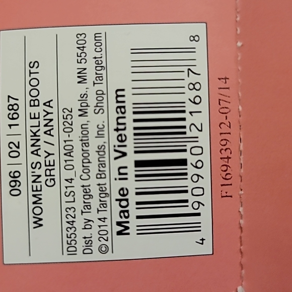 Sam & Libby Gray Woman's Ankle Boots, Size 9.5 - Picture 13 of 14